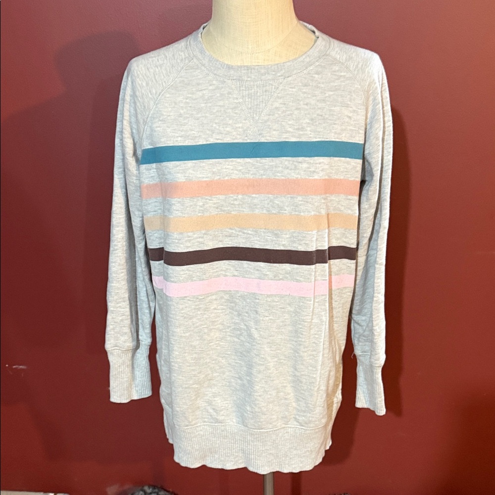 Maurices Striped Longer style Pullover Sweatshirt